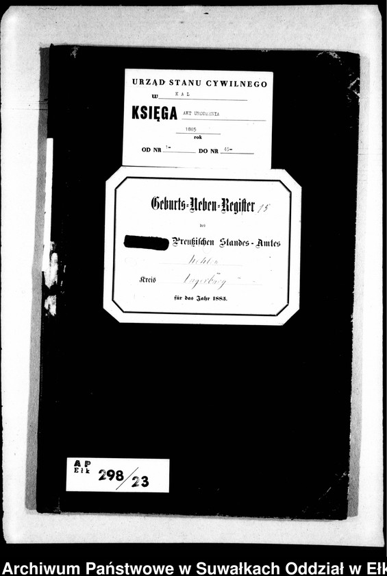 image.from.unit.number "Geburts-Neben-Register des Preussischen Standes-Amtes Kehlen Kreis Angerburg"