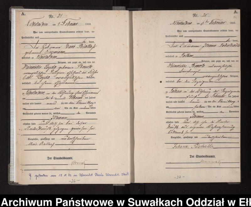 image.from.unit.number "Geburts-Haupt-Register des Königlichen Preussischen Standes-Amtes Nikolaiken Kreis Sensburg"