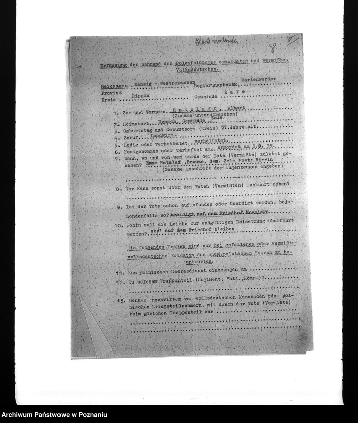 Obraz 12 z jednostki "Amtliche Meldungen Kreis Rypin"