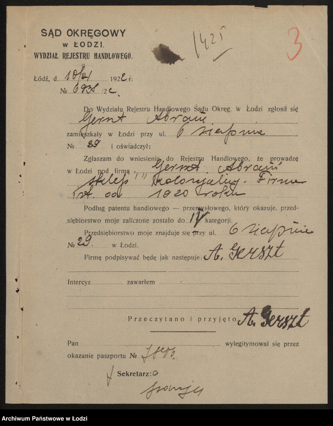 Obraz 5 z jednostki "Abram Gerszt- sklep kolonialny"