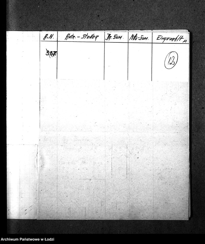 Obraz 15 z jednostki "[Spis obywateli polskich i niemieckich domagających się wypłaty komornego z ich domów znajdujących się w getcie]"