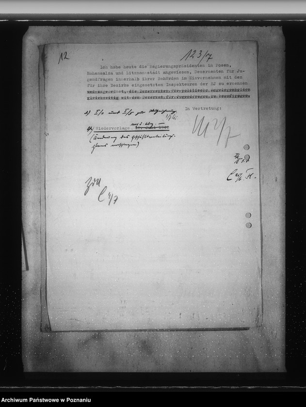 Obraz 16 z jednostki "Zarządzenia i korespondencja w sprawie hitlerowskich organizacji młodzieżowych"