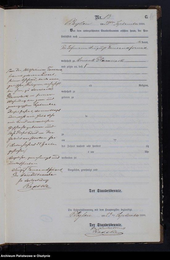 image.from.unit.number "Sterbe-Neben-Register Nr 1 - 18"