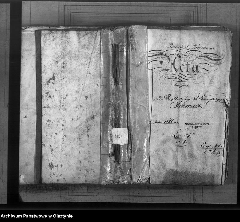 image.from.unit.number "Anstellung des Kanzleigehülfen Schidt [Friedrich]"