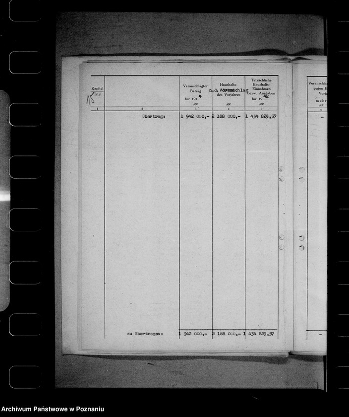 Obraz 19 z jednostki "Zapotrzebowanie kredytów dla Reichswasserwirtschaftsverwaltung"