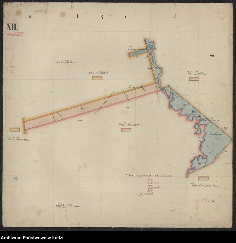 Obraz 11 z jednostki "Pierworys pomiaru dóbr prywatnych Nieborów składających się z folwarków Nieborów, Zygmuntów, Łasieczniki, Jasionna, Wólka Łasiecka, Kaczew, Polesie, Chyleniec ... oraz przyległych lasów ..."