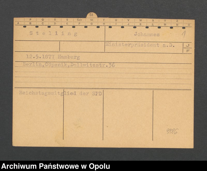 Obraz 3 z jednostki "[Stelling Johannes, ur. 12.5.1877 Hamburg]"