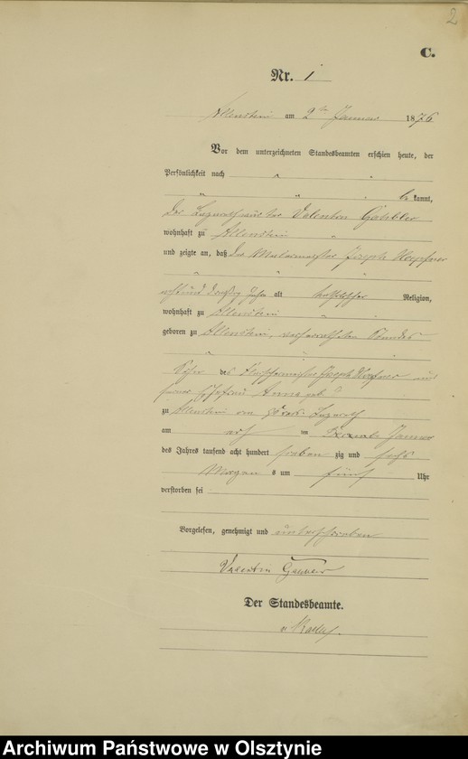 image.from.unit.number "Sterbe-Haupt-Register Nr 1 - 188"