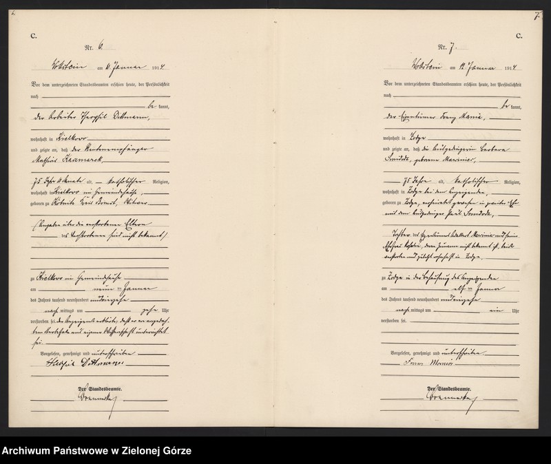 Obraz 6 z jednostki "[Księga zgonów- Wolsztyn wieś]"