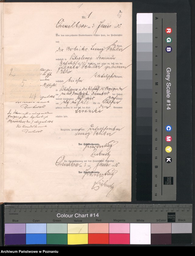 Obraz 4 z jednostki "Geburts-Neben-Register"