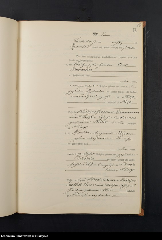 image.from.unit.number "Heiraths-Neben-Register Nr 1 - 9"