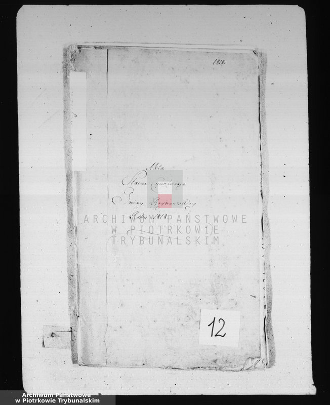 Obraz z jednostki "Akta Stanu Cywilnego Gminy Regnowskiey na Rok 1818"