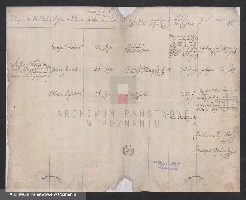 Obraz 3 z jednostki "Sprawozdanie rachunkowe sądu opiekuńczego; język niemiecki"