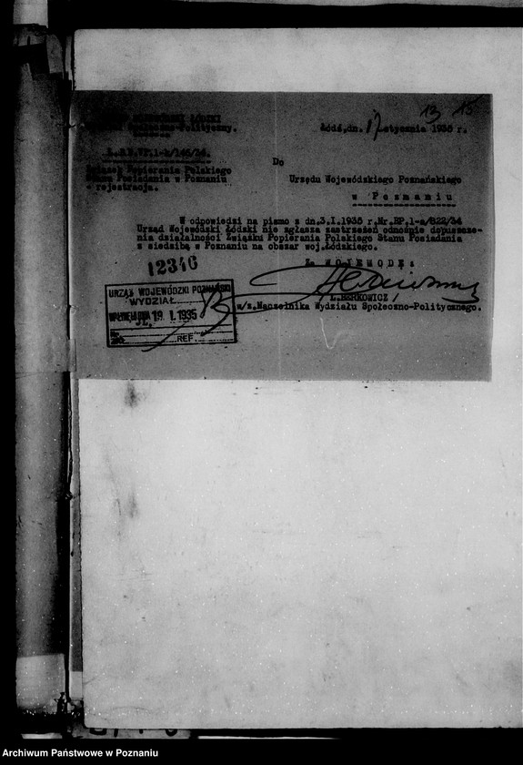 Obraz 17 z jednostki "/Związek Popierania Polskiego Stanu Posiadania w Poznaniu/"