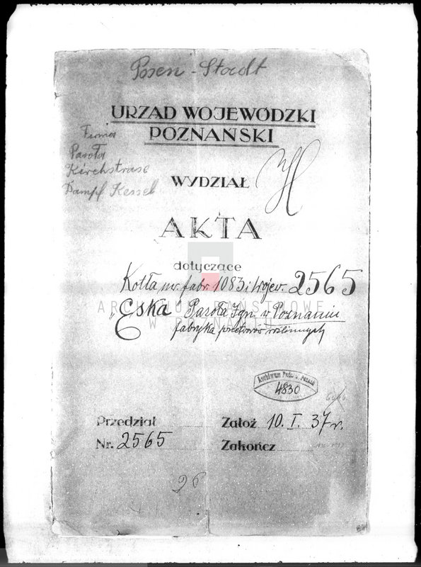 Obraz 4 z jednostki "Przetwory roślninne "Eska" I. Pazoła w Poznaniu nr woj. kotła 2565"