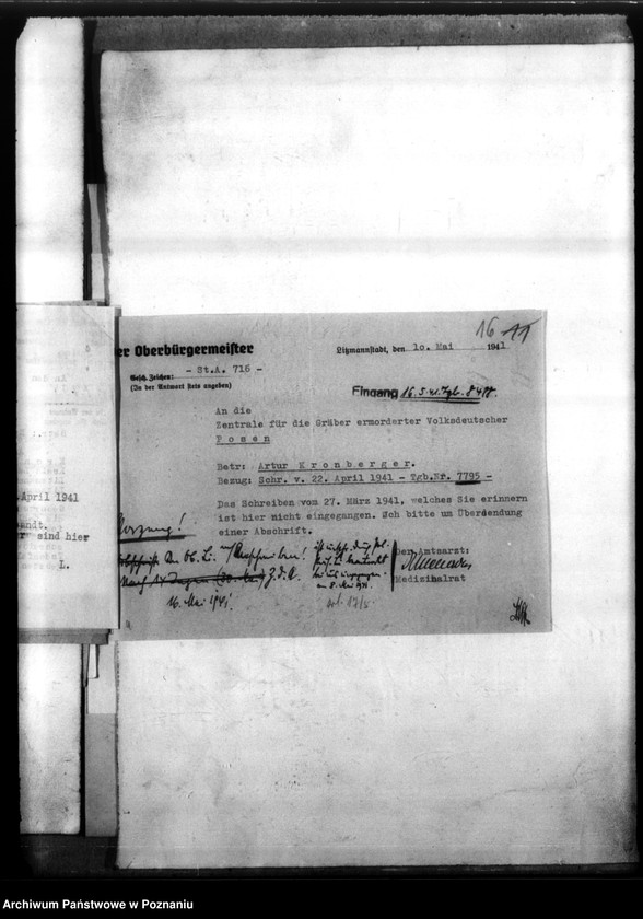 Obraz 20 z jednostki "Arthur Kronberger aus Piaski, Kreis Leslau (Włocławek)"