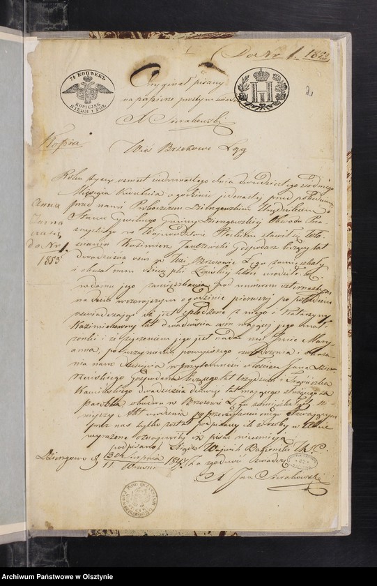 image.from.unit.number "Annexa z Parafij Janowiec w roku 1853"