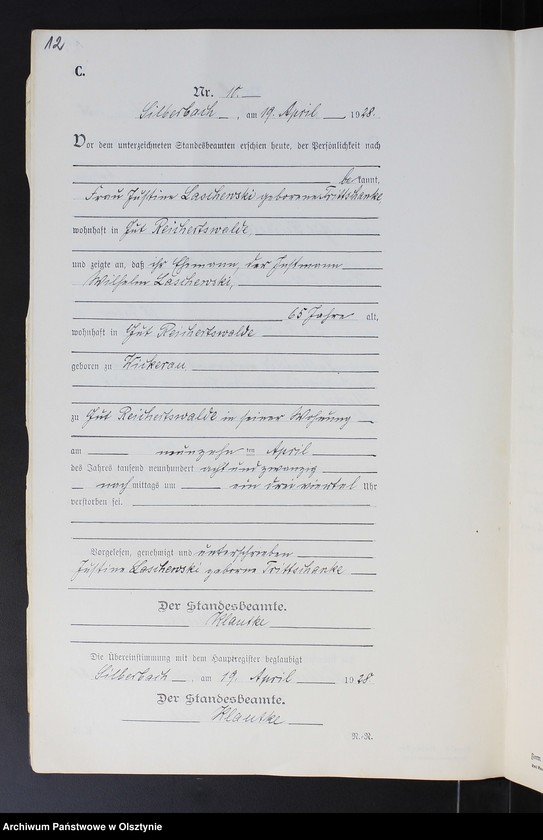 image.from.unit.number "Sterbe-Neben-Register Nr 1 - 28"