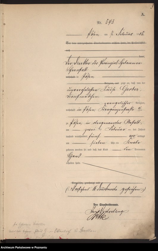 Obraz 5 z jednostki "Księga miejscowa urodzeń tom II"