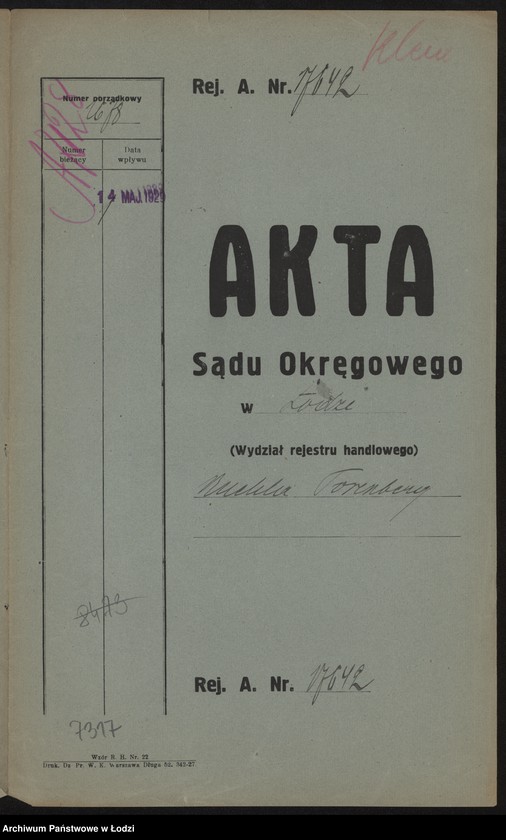 Obraz 2 z jednostki "Ruchla Torenberg- sklep galanteryjny"