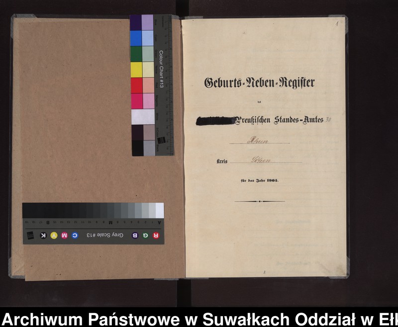 image.from.unit.number "Geburts-Neben-Register des Preussischen Standes-Amtes Rhein Kreis Lötzen"
