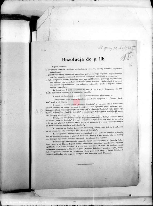 Obraz 20 z jednostki "Sprawy różne"