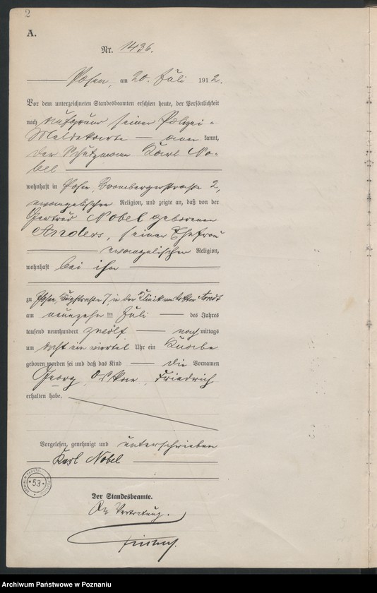 Obraz 4 z jednostki "Księga miejscowa urodzeń tom IV [Rejestr główny urodzeń]"