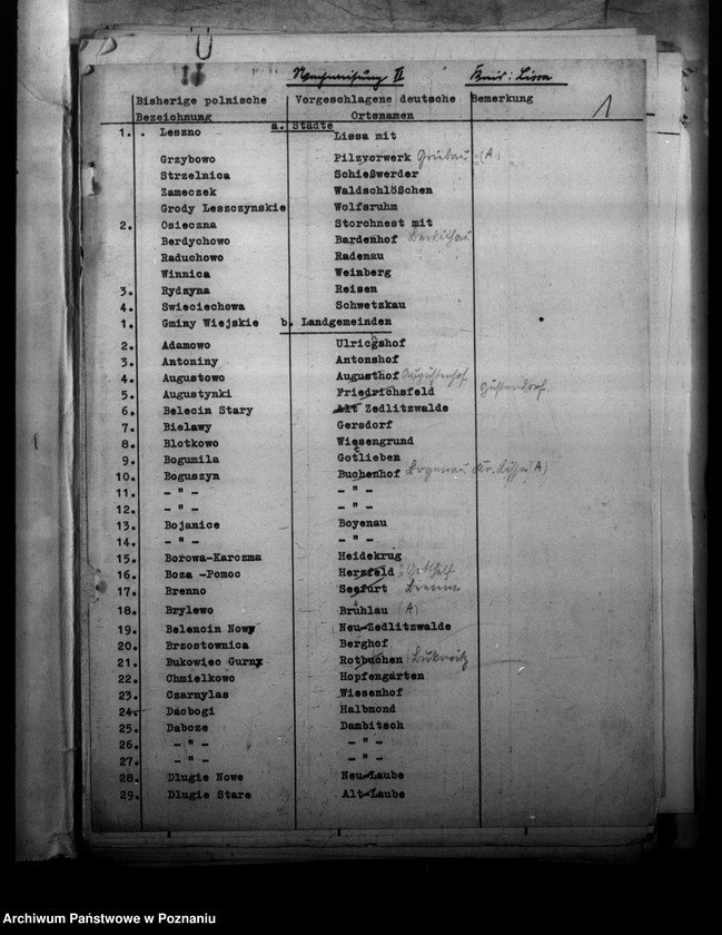 Obraz 5 z jednostki "Zmiany nazw miejscowości w powiecie leszczyńskim"