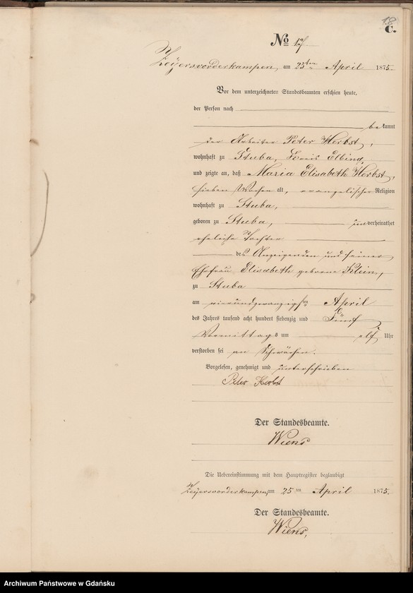 Obraz 20 z jednostki "Księga zgonów"