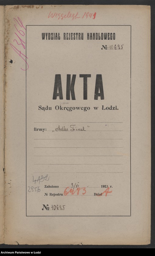 Obraz 2 z jednostki "Adler Fiszel- sprzedaż garderoby"