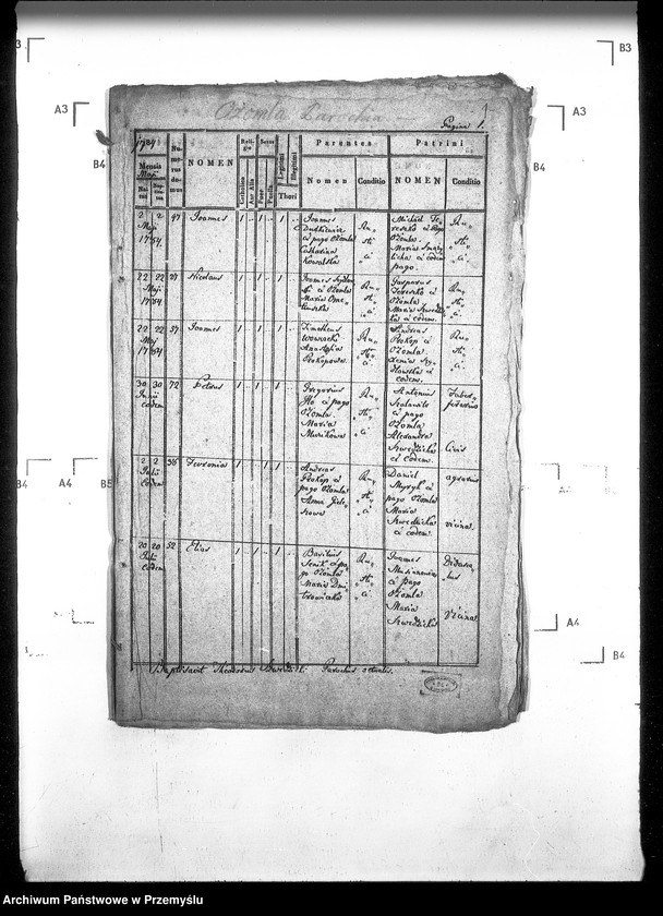 Obraz 5 z jednostki "[Kopie ksiąg metrykalnych parafii Ożomla z filiami Laszki, Nowosiółki (dekanat Sądowa Wisznia)]"