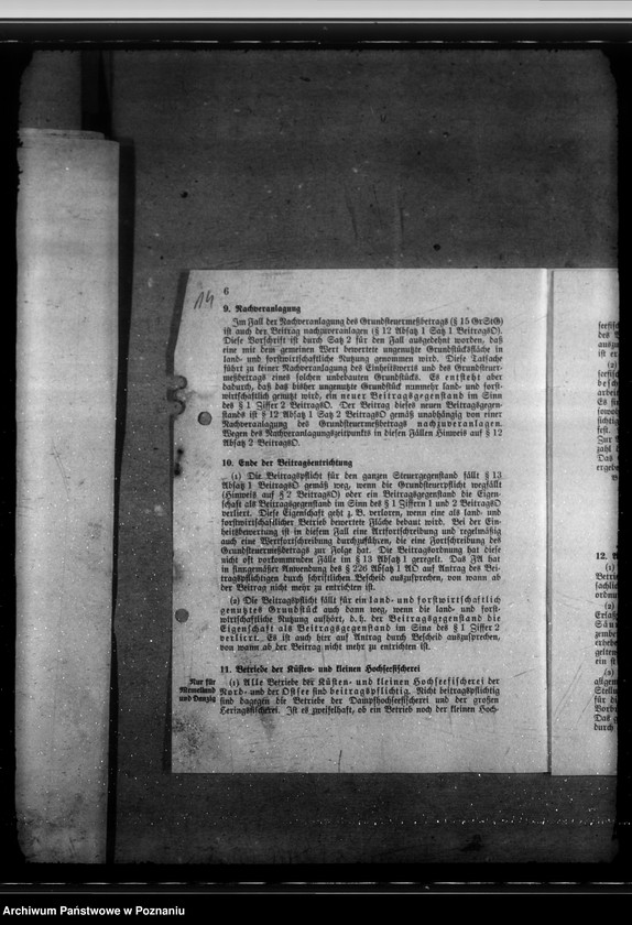 Obraz 18 z jednostki "Angelegenheiten der Kommunalverbände. Beiträge zum Reichsnährstand. Gemeindeabgaben."