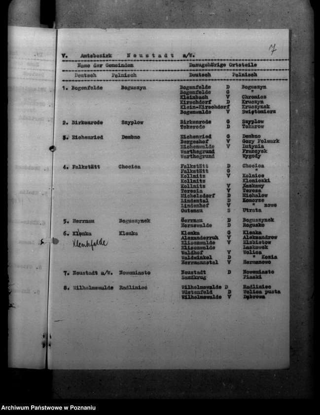 Obraz 11 z jednostki "Zmiany nazw miejscowości - Kreis Jarotschin, Jarocin"