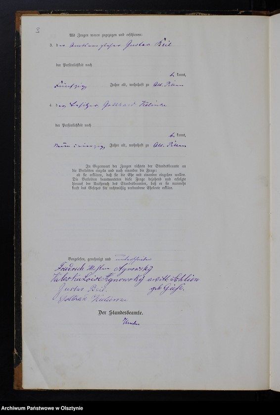 image.from.unit.number "Heiraths-Haupt-Register Tom I,Nr 1 - 29"