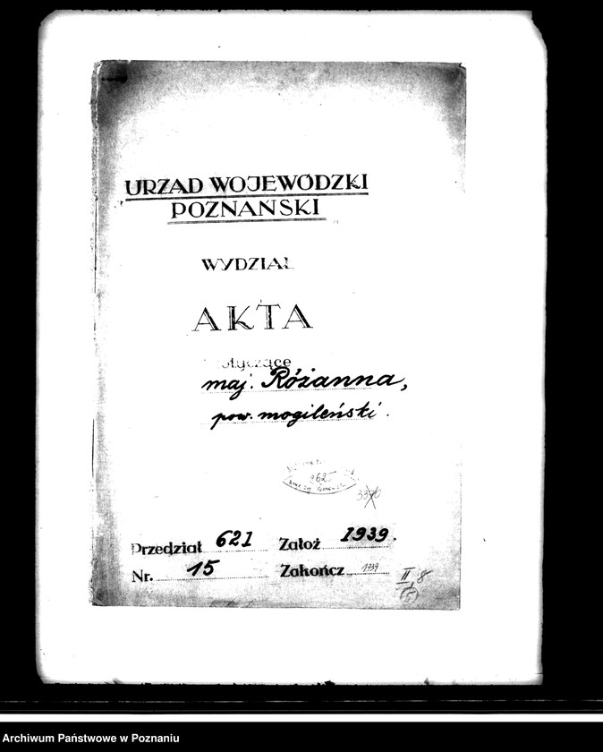 Obraz 4 z jednostki "Majątek Różanna powiatu mogileńskiego /sprawy parcelacyjne/"