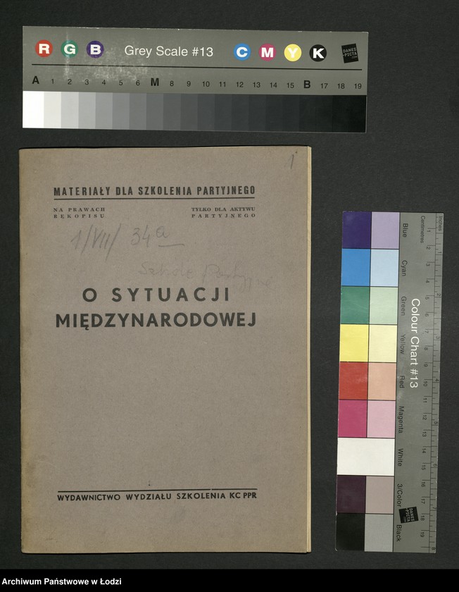 Obraz 2 z jednostki "Szkolenie partyjne - O sytuacji międzynarodowej - broszura [Wydziału Szkolenia Komitetu Centralnego PPR]"