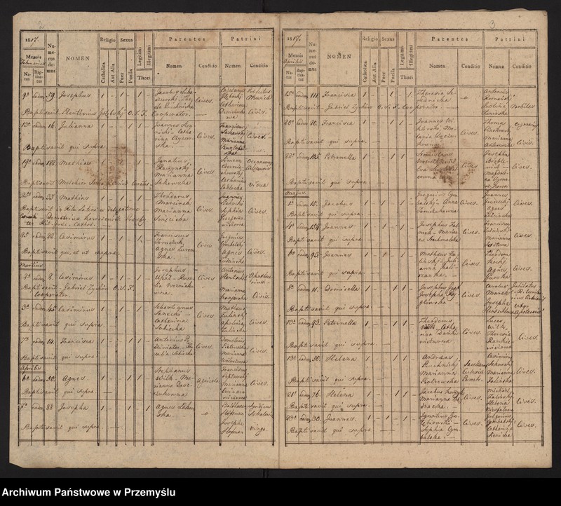 image.from.unit.number "[Odpisy ksiąg urodzeń, małżeństw, zgonów parafii rzymskokatolickiej Sokal z 1817 roku]"
