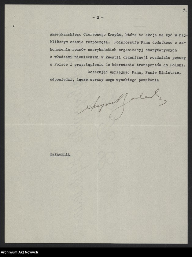 image.from.unit.number "Zaleski August; Załączniki: a) list (odpis) Skowrońskiego (Poseł RP w Brazylii); L.5 (odpowiedzi - rękopisy, maszynopisy); patrz 4246"
