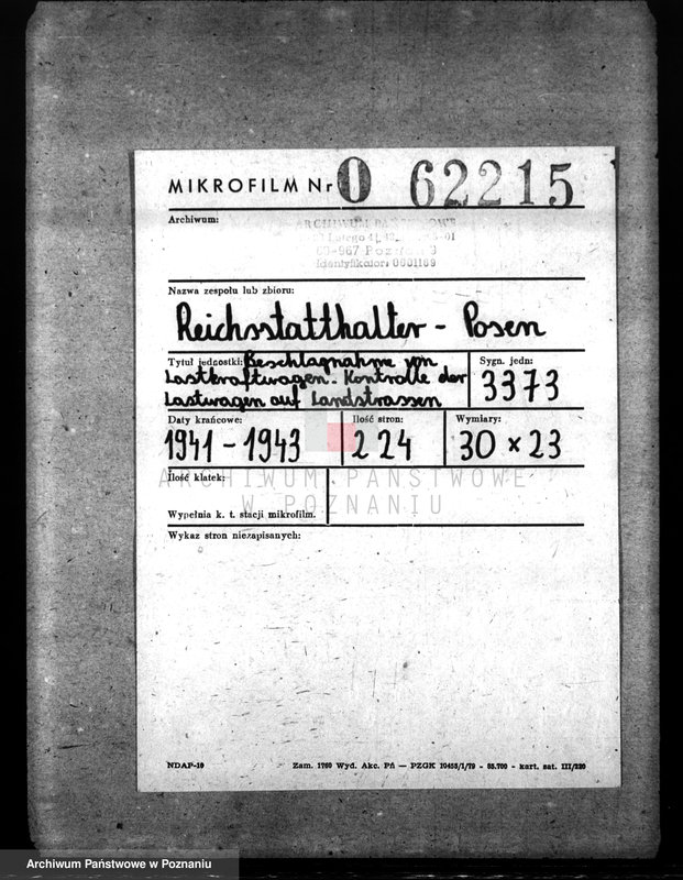 Obraz 2 z jednostki "Beschlagnahme von Lastkraftwagen. Kontrolle der Lastwagen auf Landstrassen"