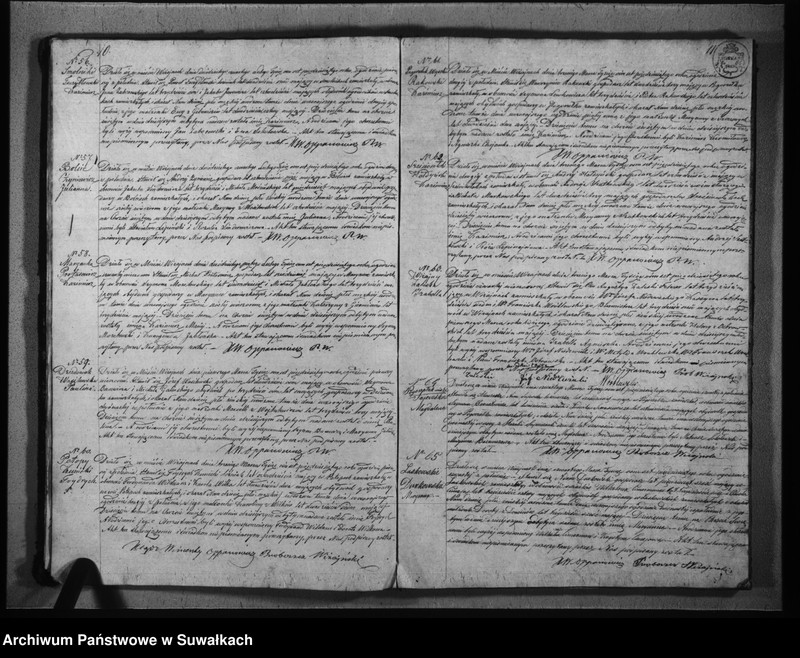 image.from.unit.number "Duplikat urodzonych, zaślubionych i umarłych parafii wiżajńskiej z roku 1850"