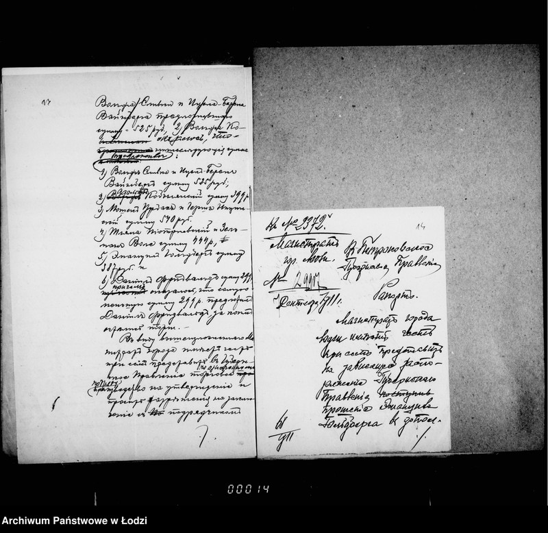 Obraz 13 z jednostki "Ob očistke i assenizacji otchožich mest v magistrackich zdanijach na vremja s 1 janvarja 1912 g. po 1 janvarja 1915 g."