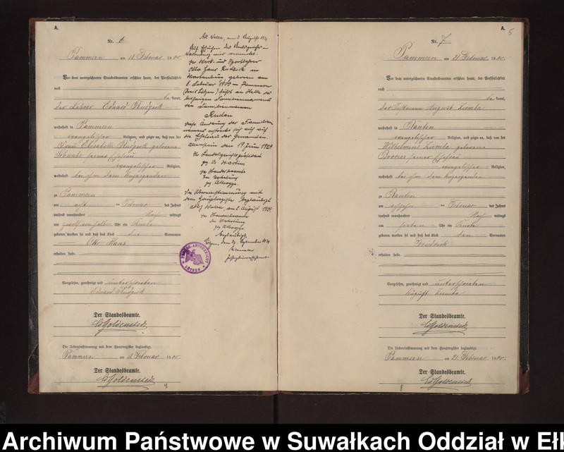image.from.unit.number "Geburts-Neben-Register des Preussischen Standes-Amtes Neuhoff Kreis Loetzen"