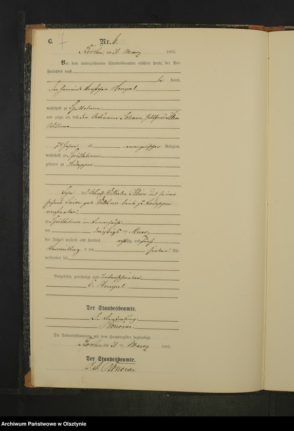 image.from.unit.number "Sterbe-Neben-Register Nr 1 - 23"