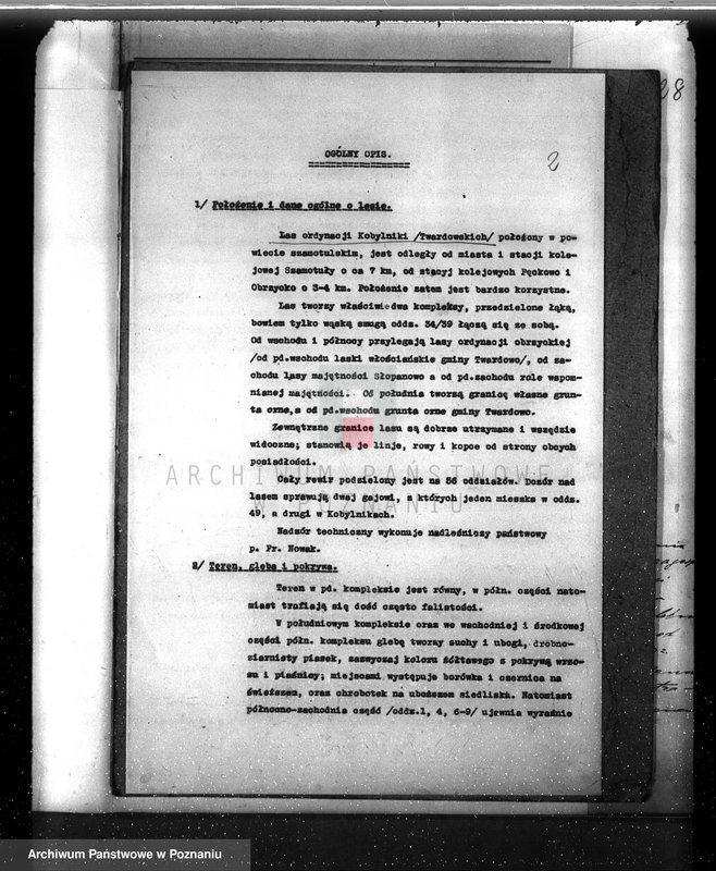 Obraz 6 z jednostki "Plan urządzenia gospodarstwa leśnego dla lasu ordynacji Kobylniki powiat szamotulski 1930-1940"