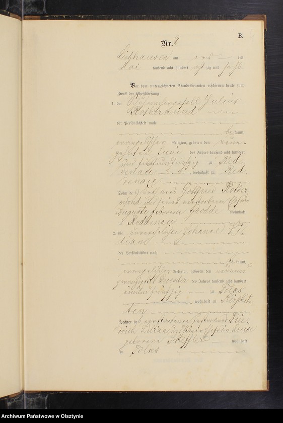 image.from.unit.number "Heiraths-Neben-Register Nr 1 - 9"