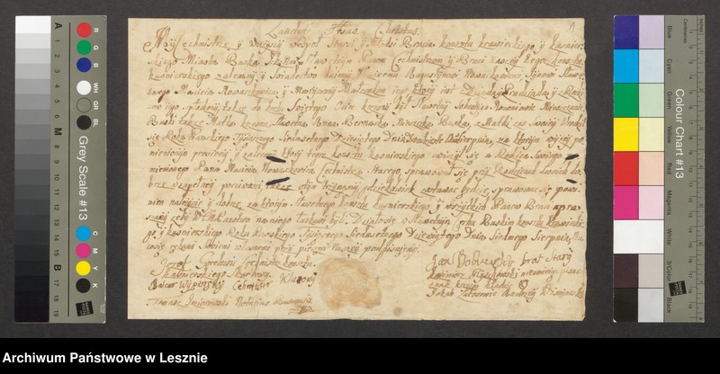 Obraz 2 z jednostki "Zaświadczenie wydane przez Cech krawiecki i kuśnierski miasta Buska Augustynowi Nowackowicowi w sprawie nauki zawodu"