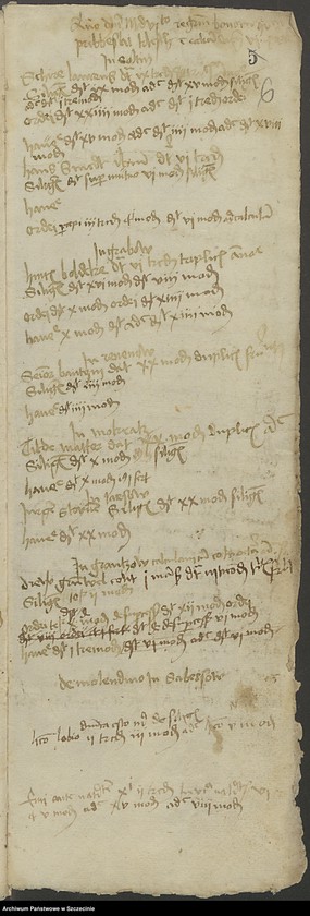 Obraz 10 z jednostki "Regestum bonorum communium ecclesiae Camminensis quarta portione decani Pribislai Kleist."