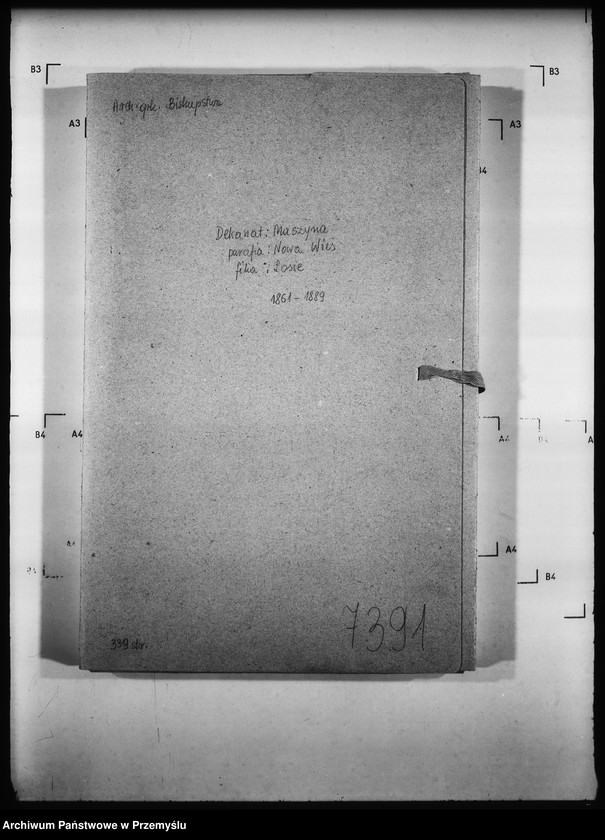 Obraz 4 z jednostki "[Kopie ksiąg metrykalnych parafii Nowa Wieś z filią Łosie (dekanat Muszyna)]"