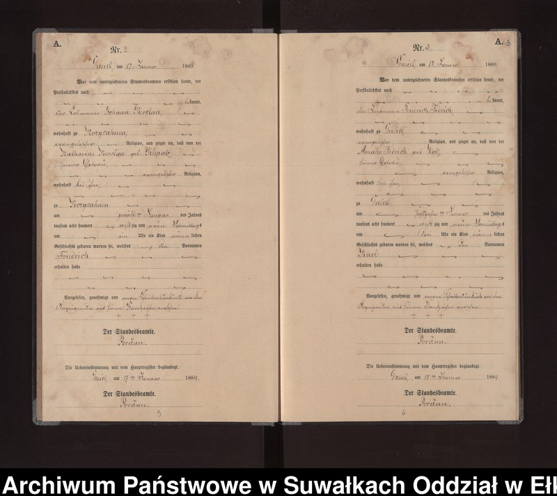 image.from.unit.number "Geburts-Neben-Register des Königlichen Preussischen Standes-Amtes Gneist Kreis Loetzen"