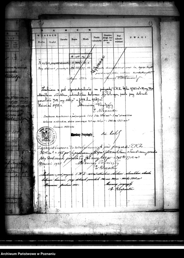 Obraz 17 z jednostki "/Rejestr pomiarowy dóbr Szczytniki powiat kaliski"